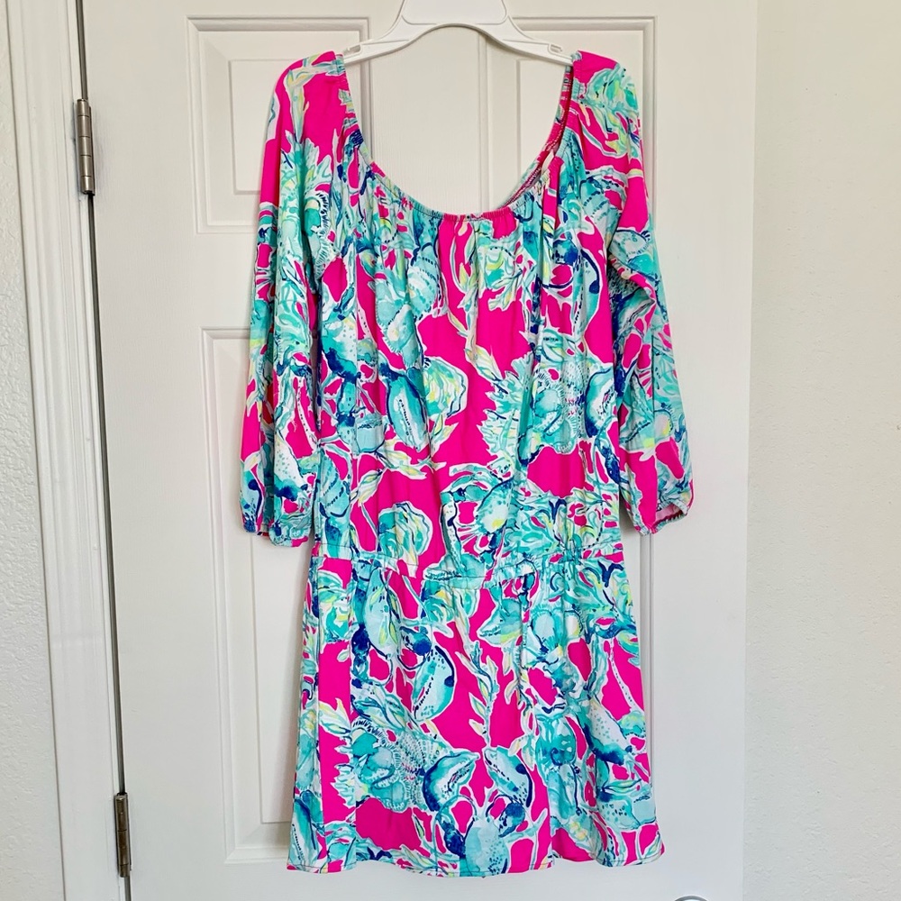 Lilly Pulitzer Off-the-Shoulder Skort Romper